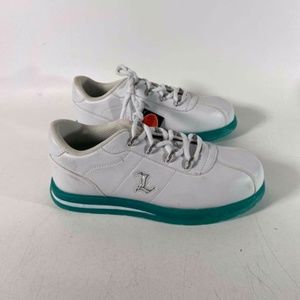 Lugz Women Shoes Sneakers White Leather Green Trim